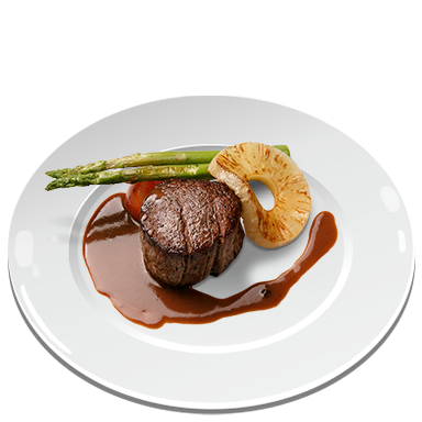フィレ肉のステーキ