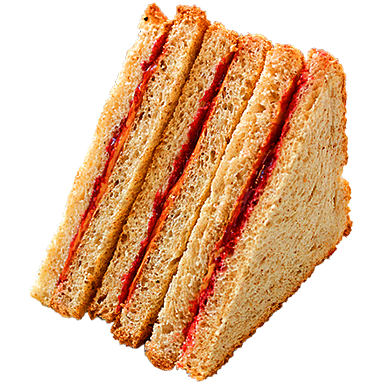 ピーナッツバターのサンドウィッチ